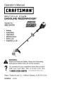 Craftsman 358.79107 Trimmer User Manual