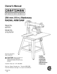 Craftsman 315.273731 Saw User Manual
