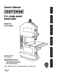 Craftsman 315.21449 Saw User Manual