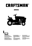 Craftsman 25949 Lawn Mower User Manual