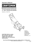 Craftsman 247.887760 Lawn Mower User Manual