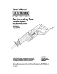 Craftsman 172.2677 Saw User Manual