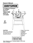 Craftsman 137.21825 Saw User Manual