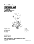 Craftsman 107.27768 Lawn Mower User Manual