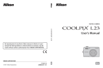 COOLPIX by Nikon L23 Camcorder User Manual