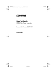 Compaq 2025 Computer Monitor User Manual