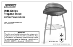 Coleman 9946 Series Stove User Manual
