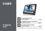 COBY electronic TFTV791 Handheld TV User Manual
