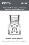 COBY electronic CR-A149 MP3 Player User Manual