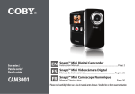 COBY electronic CAM3001 Camcorder User Manual
