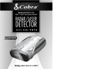 Cobra Electronics ESD-9870 Radar Detector User Manual