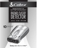 Cobra Electronics ESD-9160 Radar Detector User Manual
