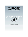 Clifford 50 Automobile Alarm User Manual