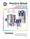 Cleveland Range HA-MKDL-150-CC Hot Beverage Maker User Manual