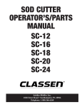 Classen SC-18 Brush Cutter User Manual