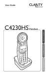 Clarity C4230HS Telephone User Manual
