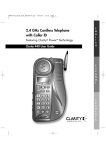 Clarity 440 Cordless Telephone User Manual