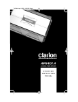 Clarion APX401.4 Stereo Amplifier User Manual