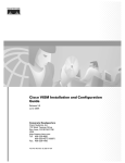 Cisco Systems (VISM) Network Card User Manual