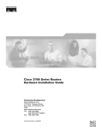 Cisco Systems 3700 Series Network Router User Manual