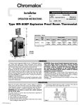 Chromalox WR-80EP Thermostat User Manual