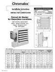 Chromalox PF490-5 Air Conditioner User Manual