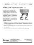 Chief Manufacturing SL-236 Projector User Manual