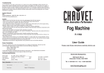 Chauvet F-1700 Automobile Accessories User Manual