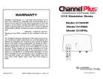 Channel Plus 5115BID Stereo Receiver User Manual
