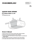 Chamberlain 985 Garage Door Opener User Manual