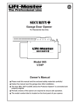 Chamberlain 973T Garage Door Opener User Manual