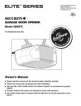 Chamberlain 3850PC Garage Door Opener User Manual