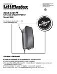 Chamberlain 3800 Garage Door Opener User Manual