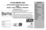 Chamberlain 349544 Garage Door Opener User Manual