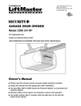 Chamberlain 2595 Garage Door Opener User Manual