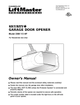 Chamberlain 2580 1/2 HP Garage Door Opener User Manual
