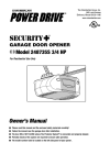 Chamberlain 248735S 3/4 HP Garage Door Opener User Manual