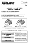 Chamberlain 248730 Garage Door Opener User Manual