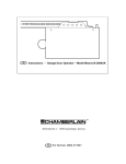 Chamberlain 2000UK Garage Door Opener User Manual