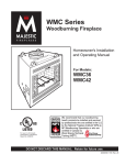 CFM Corporation WMC36 WMC42 Indoor Fireplace User Manual