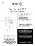 Centro 2000 Gas Grill User Manual