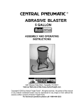 Central Pneumatic Air Compressor 9588 Air Compressor User Manual