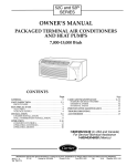 Carrier 52P Air Conditioner User Manual