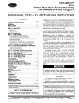 Carrier 50VS Heat Pump User Manual