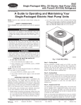 Carrier 50JZ Heat Pump User Manual