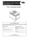 Carrier 48ES Air Conditioner User Manual
