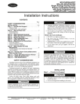 Carrier 48AJ Air Conditioner User Manual
