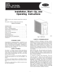 Carrier 1625 Air Cleaner User Manual