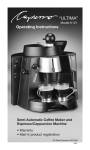 Capresso 121 Coffeemaker User Manual