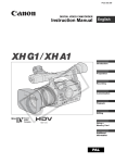 Canon XG A1 Camcorder User Manual